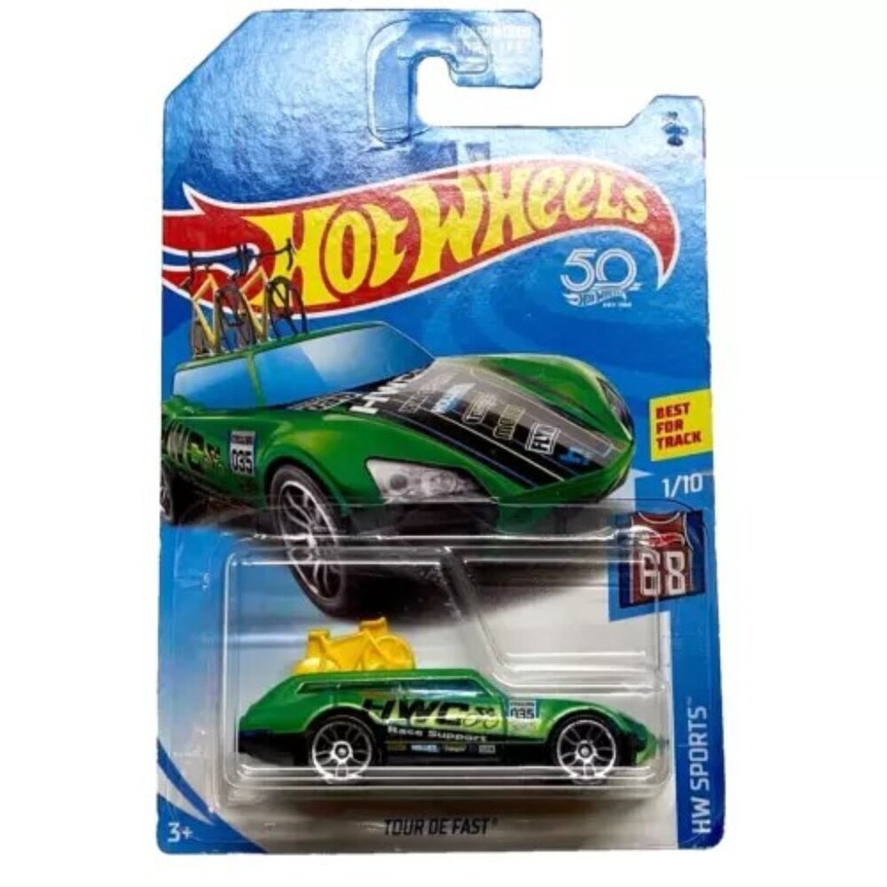 Hot Wheels Tour De Fast 77/365 Green HW Sports 1/10 Best For Track 1:64 NIP 2017